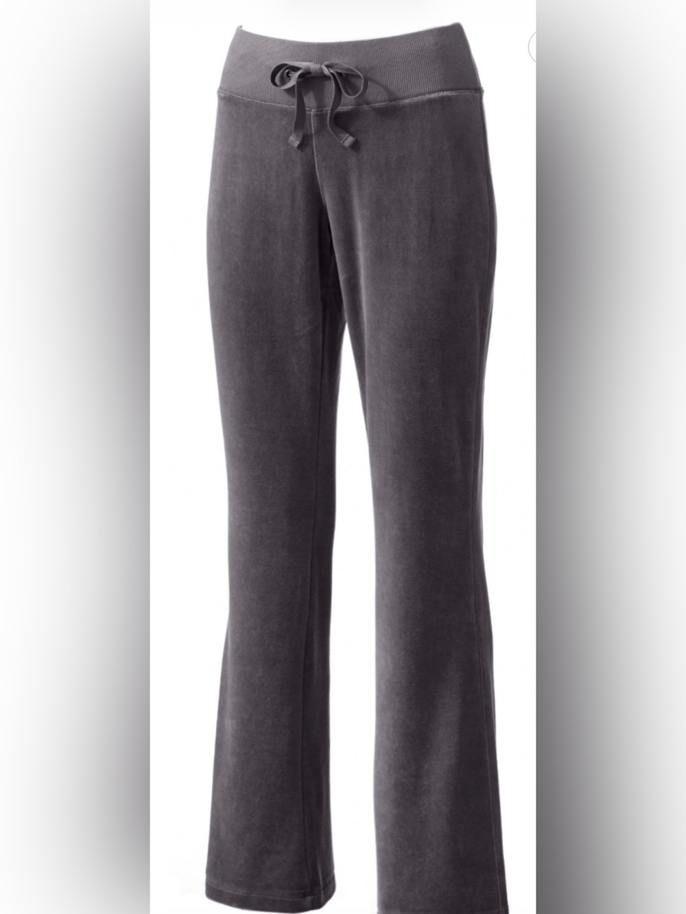 NWOT tek gear Black Velour Wide-Leg Drawstring Pants
